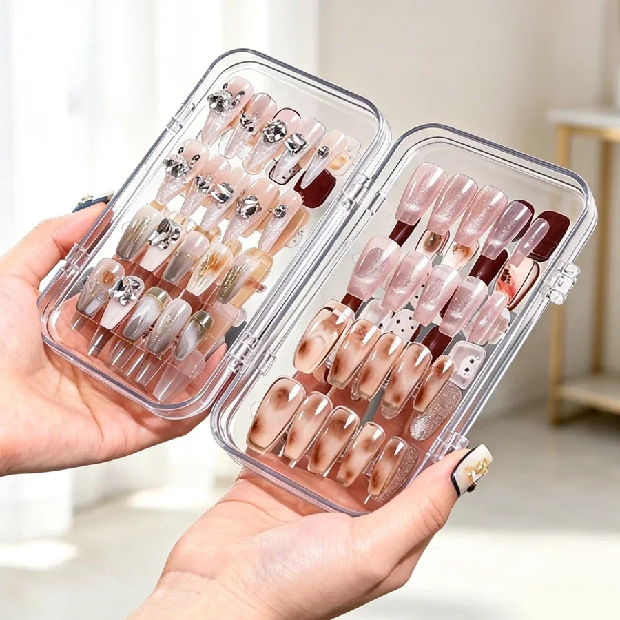 Clear Foldable Press On Nail S - Nail Art Kaki ulasan dan harga