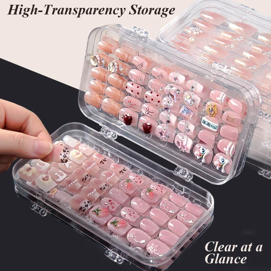 Clear Foldable Press On Nail S - Nail Art Kaki ulasan dan harga