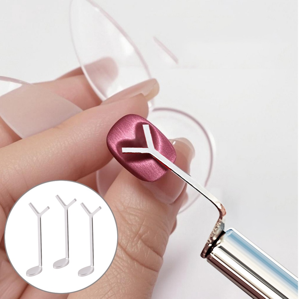 1/2/3/4pcs Y-Shaped Heart Cat  - Nail Art Love ulasan dan harga