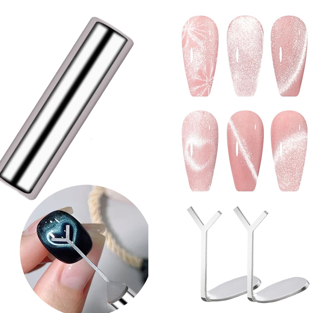 1/2/3/4pcs Y-Shaped Heart Cat  - Nail Art Love ulasan dan harga