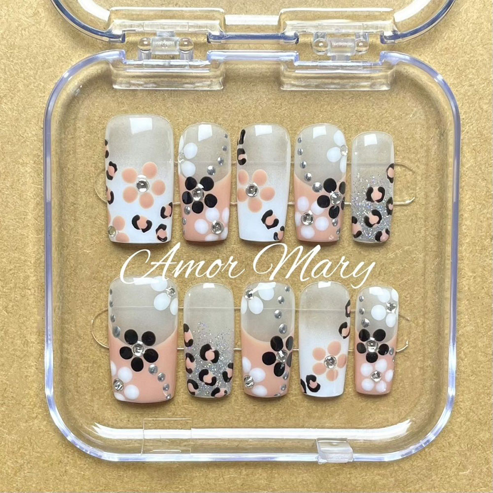 Summer Fresh 3D Flower Diamond - Nail Art Love ulasan dan harga