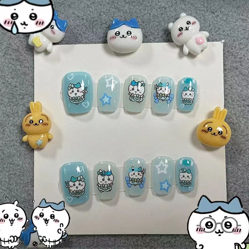 Nail Art yiji ハチワレ Hachiware う - Nail Art Emerald ulasan dan harga