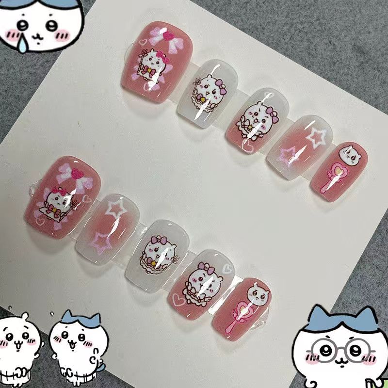 Nail Art yiji ハチワレ Hachiware う - Nail Art Emerald ulasan dan harga