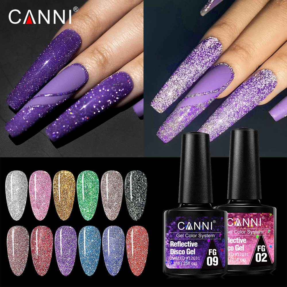 Canni Reflective Gel Bright Ef - Nail Art Rainbow ulasan dan harga
