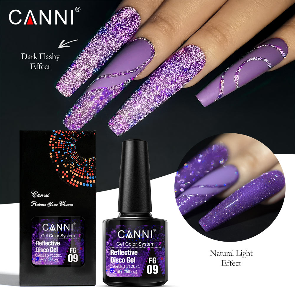 Canni Reflective Gel Bright Ef - Nail Art Rainbow ulasan dan harga