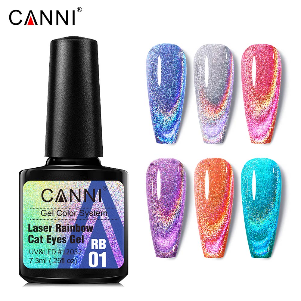 Canni Reflective Gel Bright Ef - Nail Art Rainbow ulasan dan harga