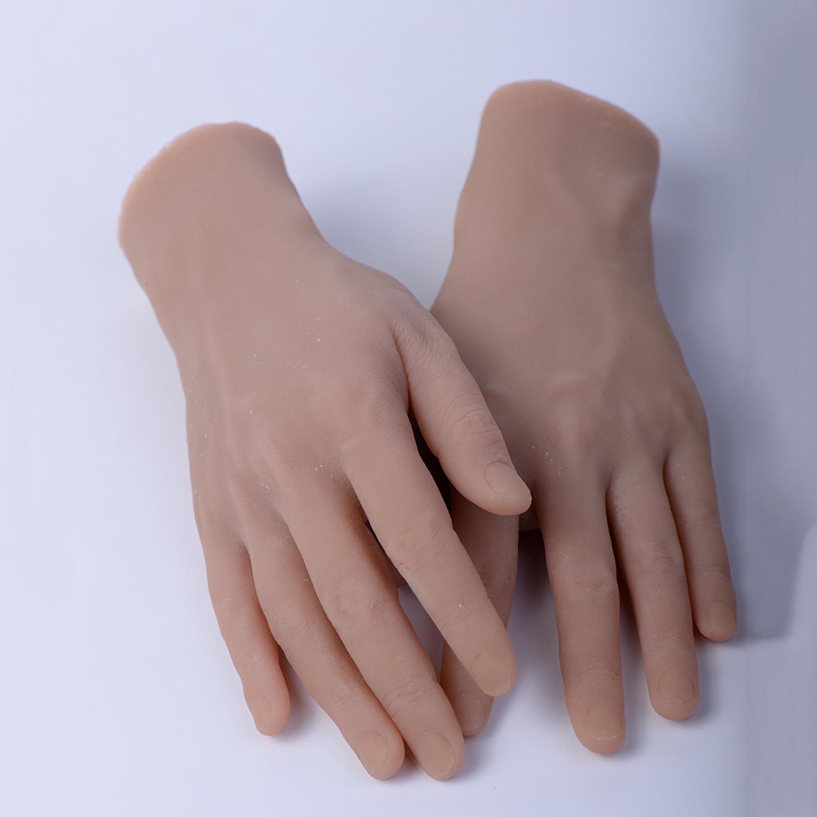 Realistic Fake Hands for Men S - Nail Art For Men ulasan dan harga