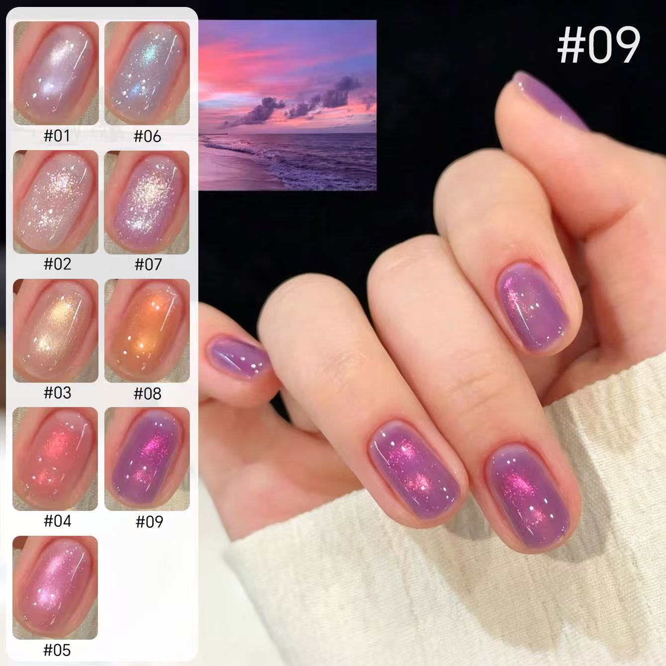 MIANEL 2026 Pattaya Sunset Cat - Nail Art Rainbow ulasan dan harga