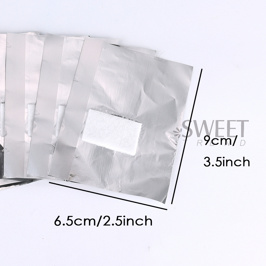 50/100pcs Immersion Remover Al - Nail Art Remover ulasan dan harga