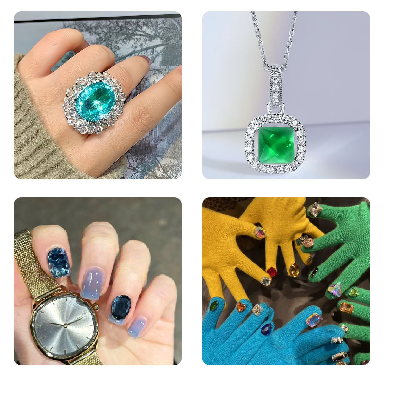 DIY Cube Ring Necklace Bracele - Nail Art Love ulasan dan harga