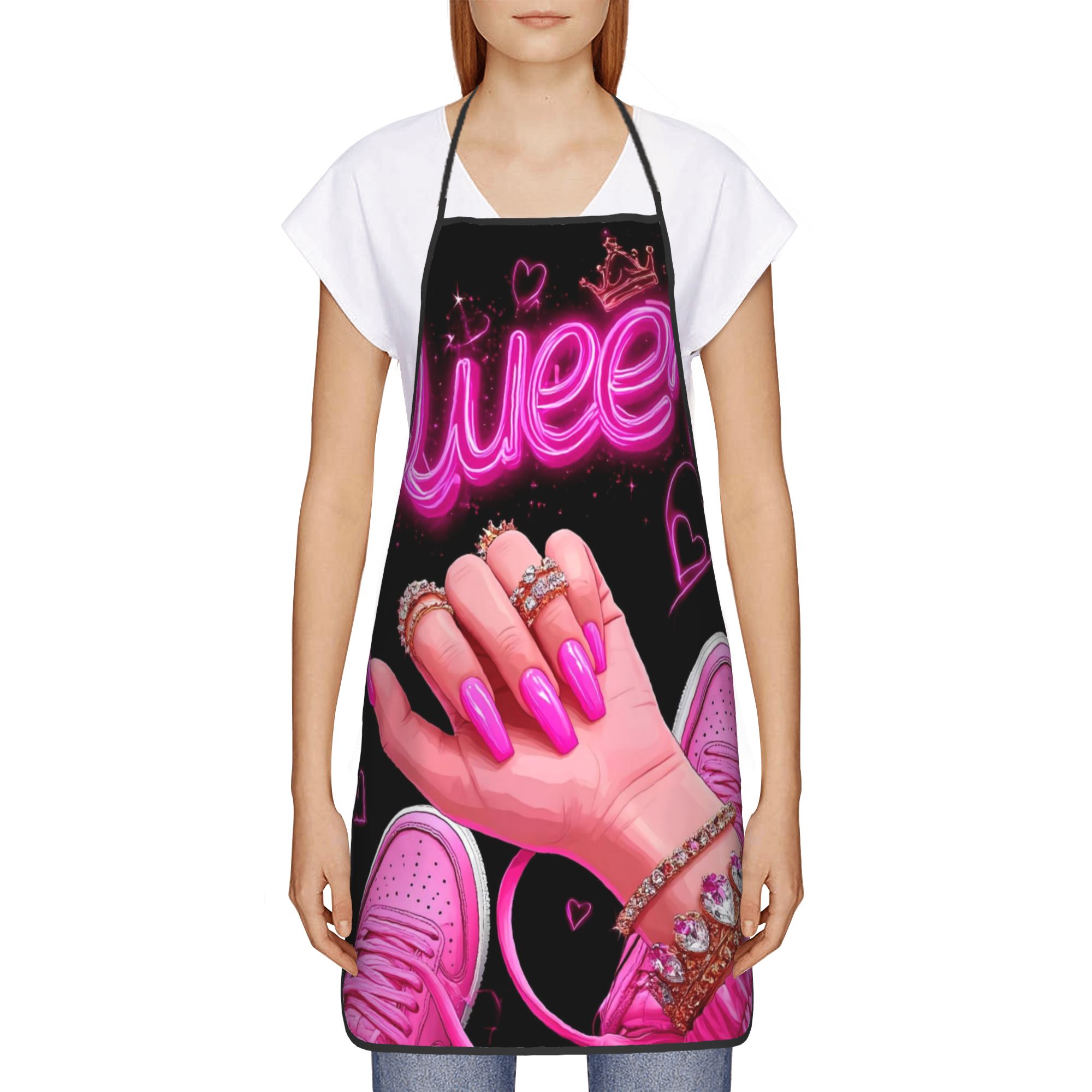 Pink Neon Queen Nail Art Print - Nail Art Queen ulasan dan harga
