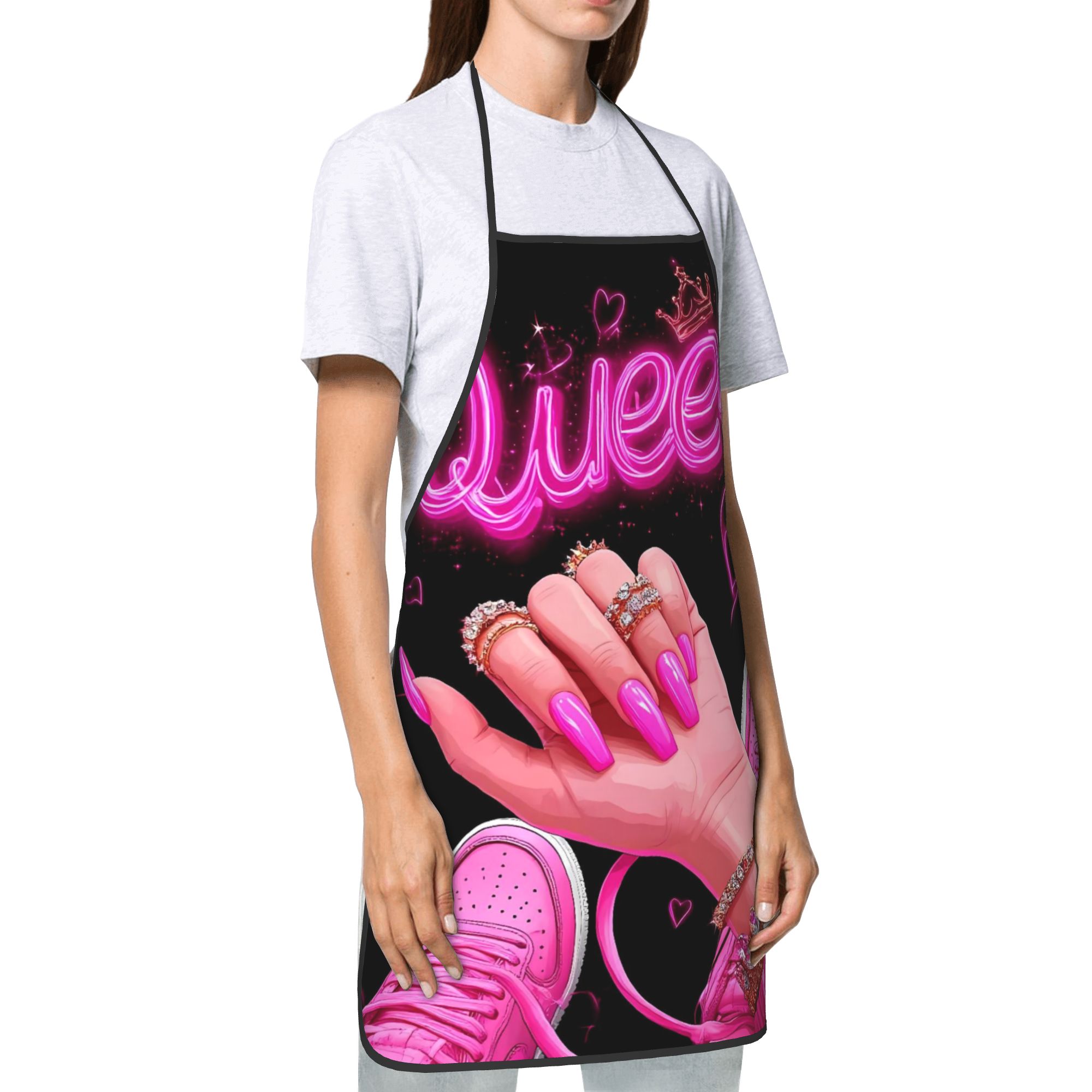 Pink Neon Queen Nail Art Print - Nail Art Queen ulasan dan harga