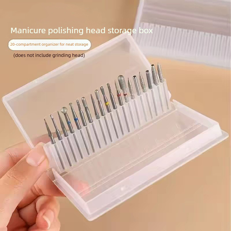 1/2/3PCS 20 Slots Clear Nail D - Nail Art Kaki ulasan dan harga