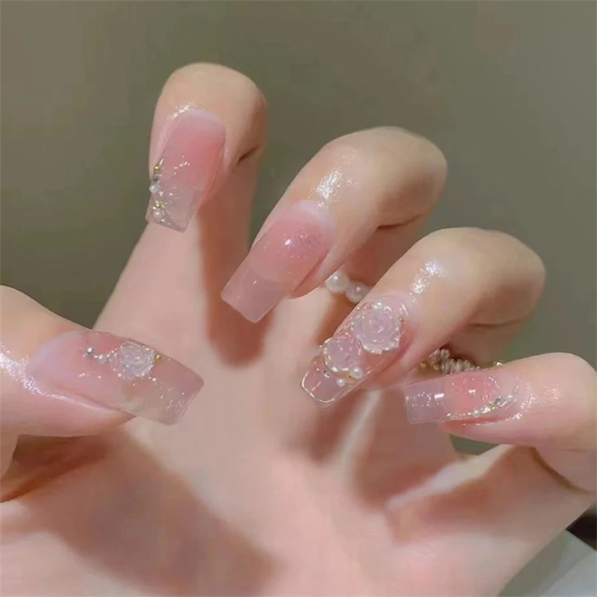 24Pcs/Set Fake Nails Art Bow P - Nail Art Love ulasan dan harga