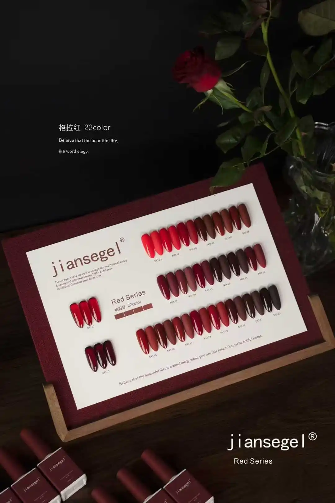 JIANSE 22 colors Nail gel set  - Nail Art Gel ulasan dan harga