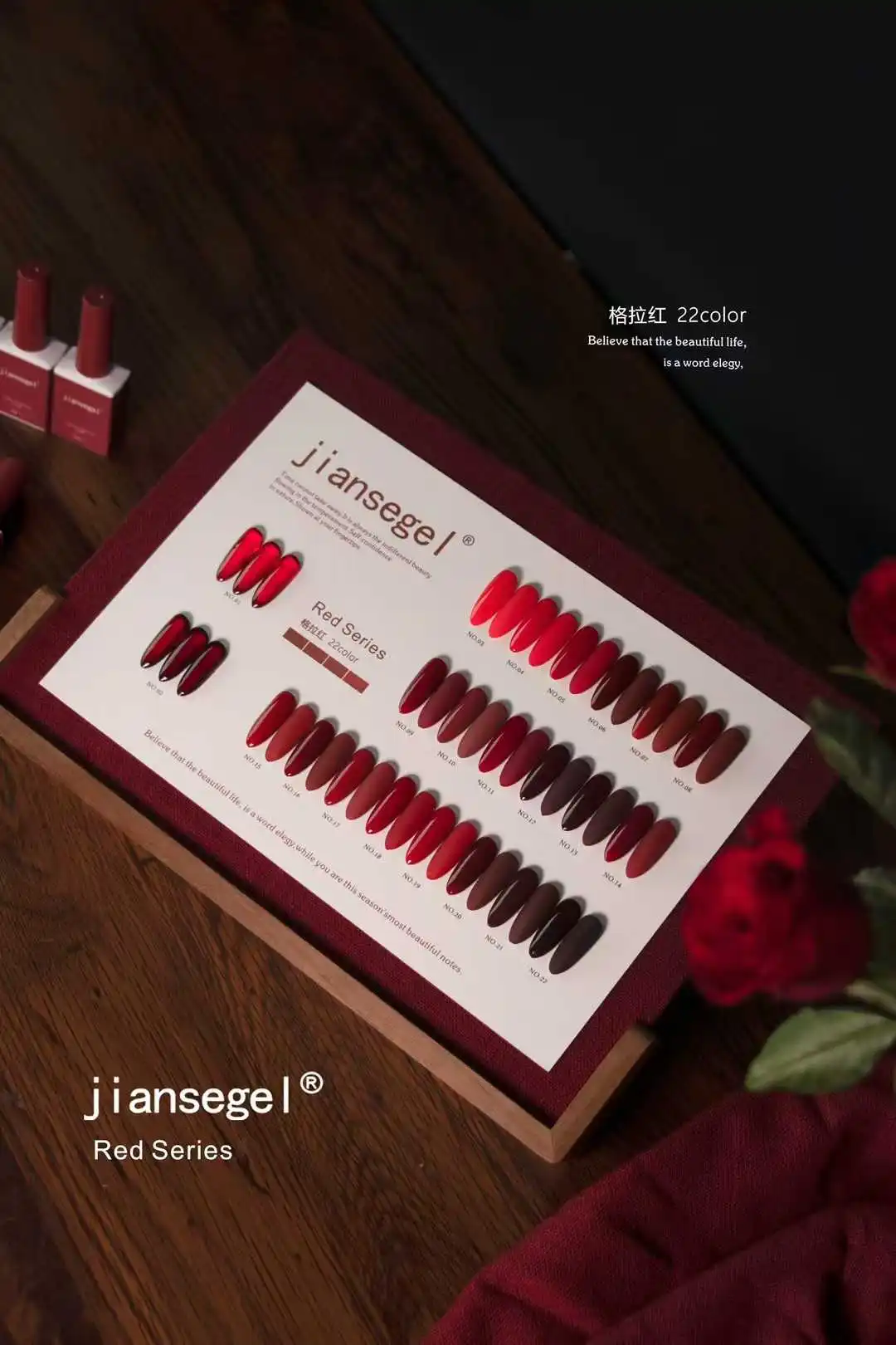 JIANSE 22 colors Nail gel set  - Nail Art Gel ulasan dan harga