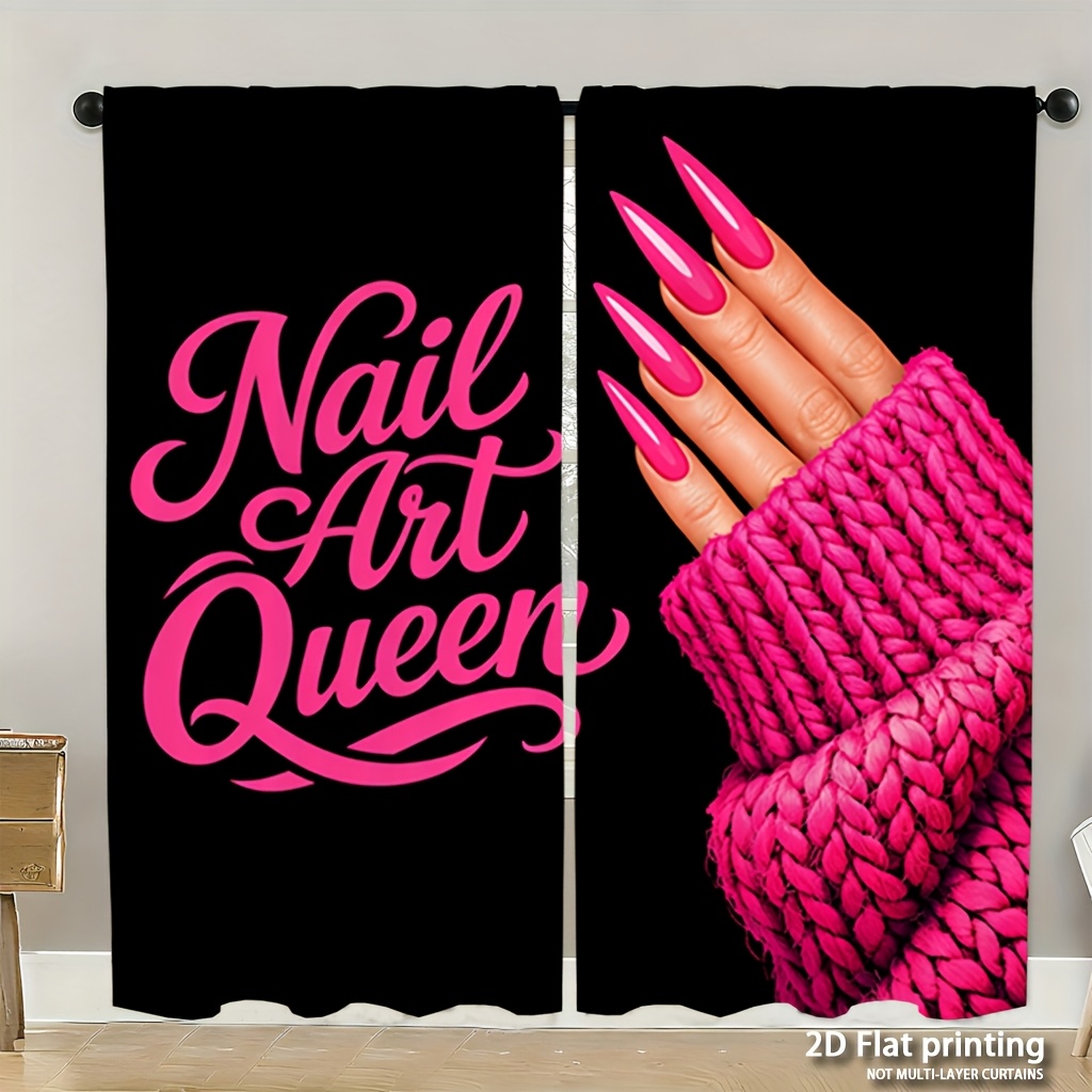 Nail Art Queen Curtains with P - Nail Art Queen ulasan dan harga