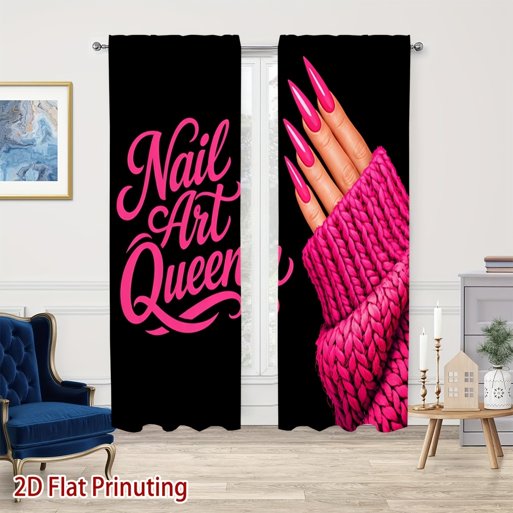 Nail Art Queen Curtains with P - Nail Art Queen ulasan dan harga