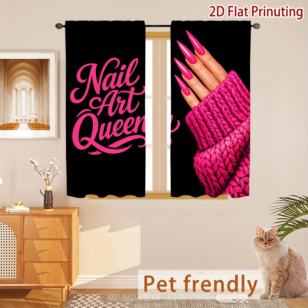 Nail Art Queen Curtains with P - Nail Art Queen ulasan dan harga