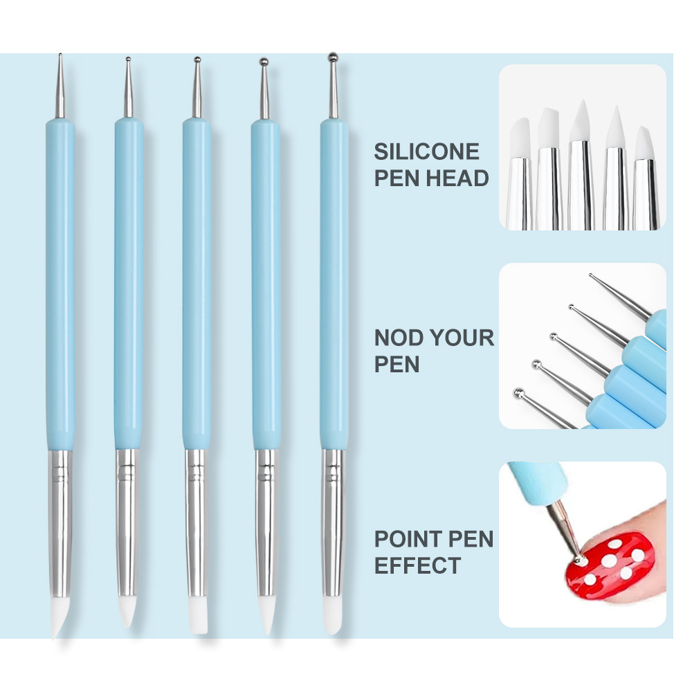 1/3/5/6/pcs/set Nail Art Brush - Nail Art Kaki ulasan dan harga