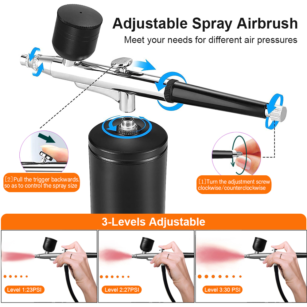 Airbrush Nail with Compressor  - Nail Art Sch ulasan dan harga